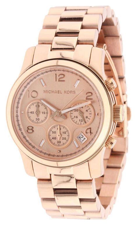 michael kors rose gold chronograph.